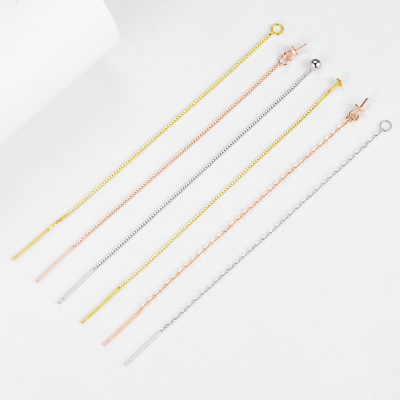 【S925]Earring wire accessories semi-finished product