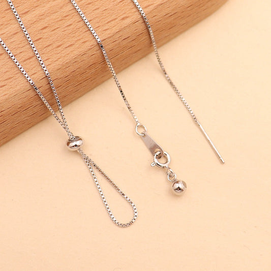 S925 Sterling Silver Necklace with Ping An Kuo Pendant