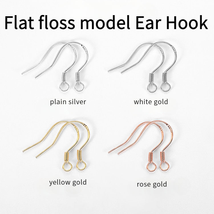 [S925] Ear Hooks for DIY Silver Earrings Jewelry Making Accessories