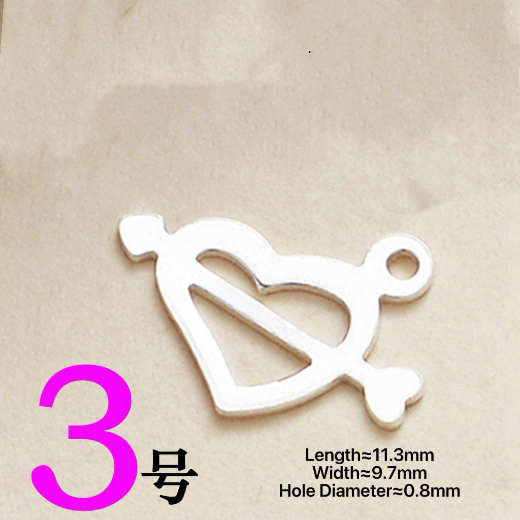 S925 Sterling Silver Heart/Cross DIY Accessories