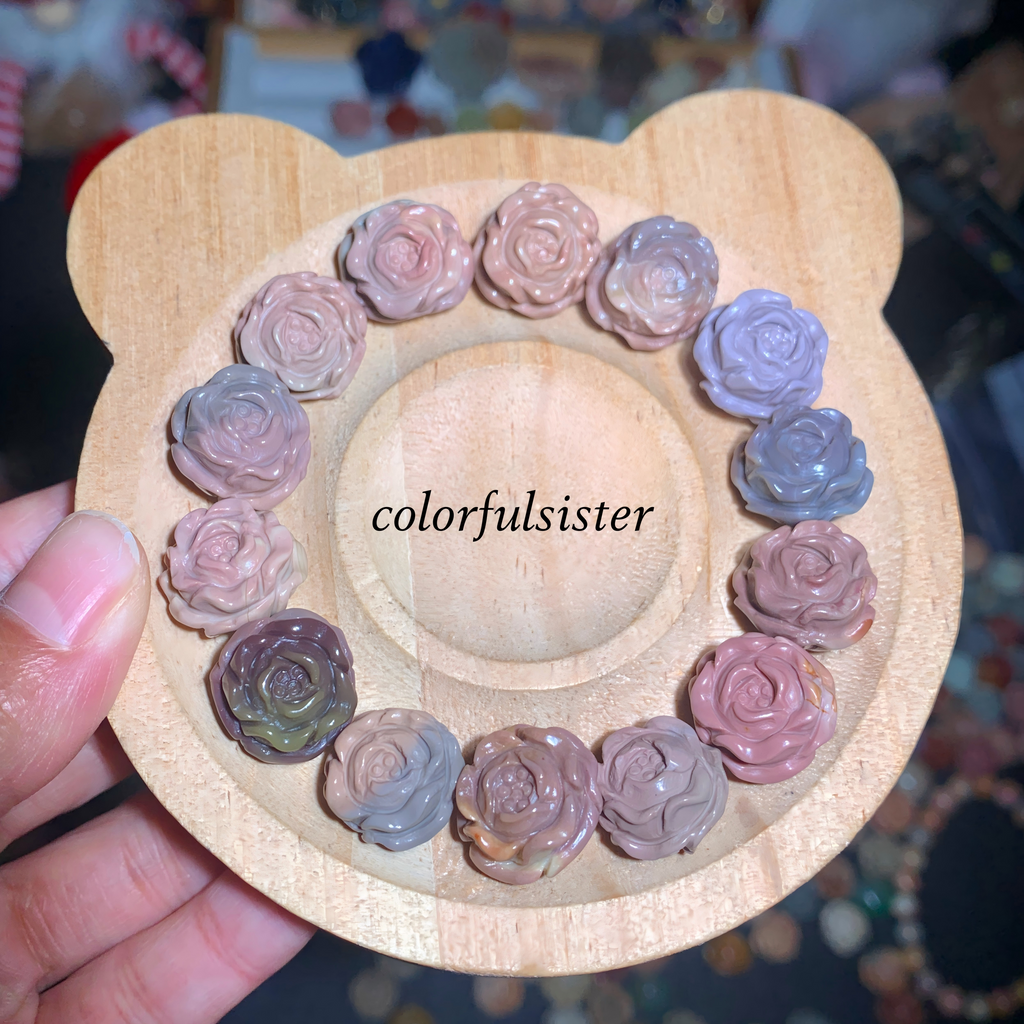 【als-hd04】Alashan agate rose flowers