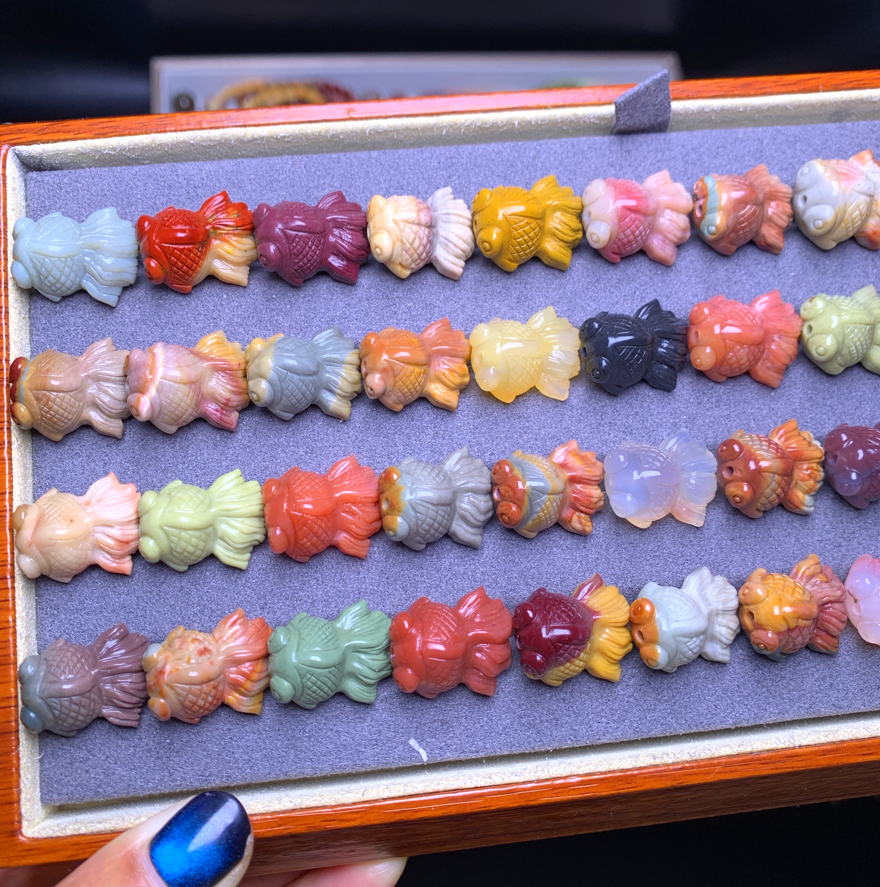 【als-y24】Natural Alashan Agate fish