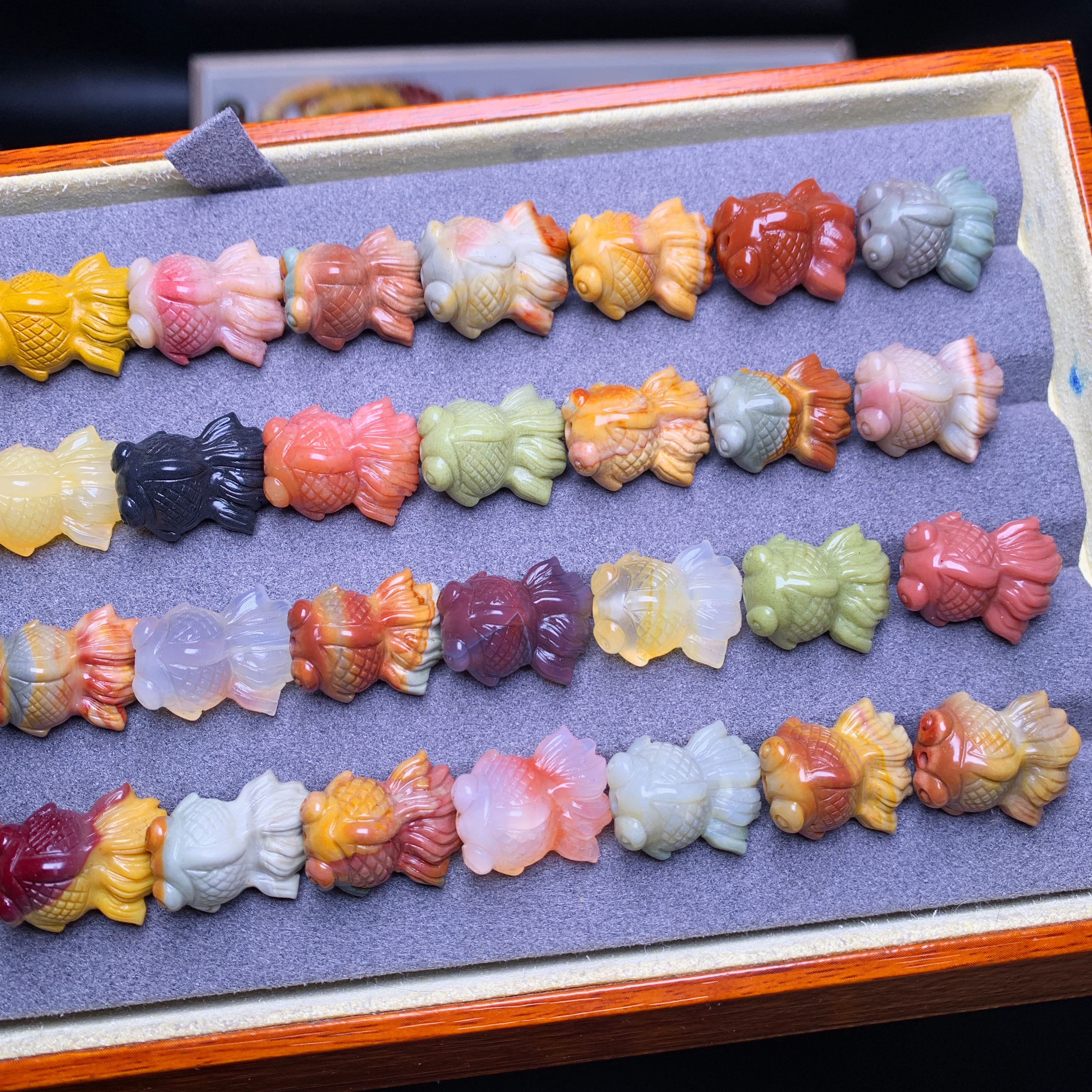 【als-y24】Natural Alashan Agate fish
