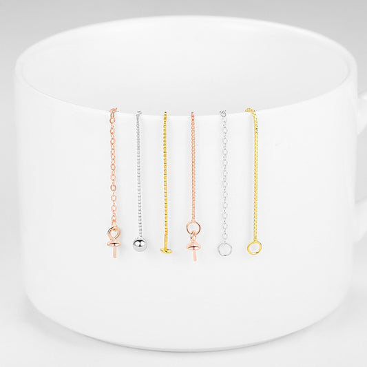 【S925]Earring wire accessories semi-finished product