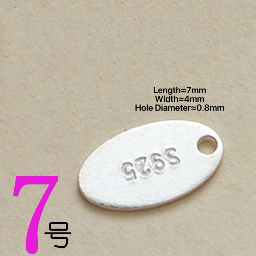 S925 Sterling Silver Oval Pendant