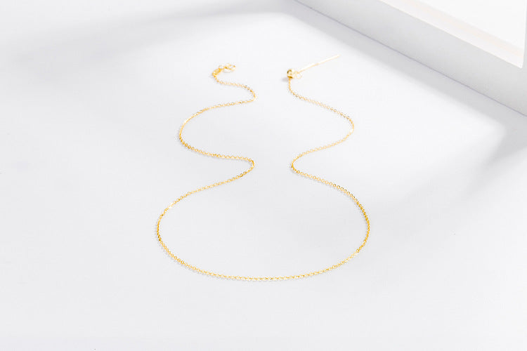 [S925]Sterling Silver Universal Necklace with Needle Adjustable