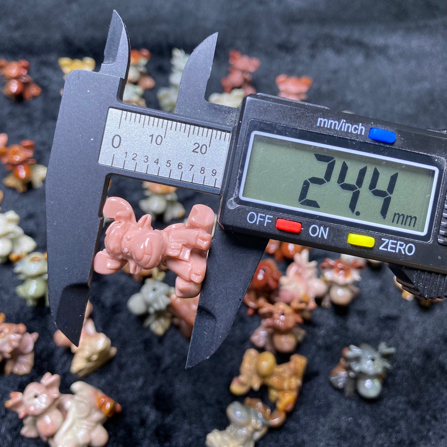 Natural Agate Deer Carved charms