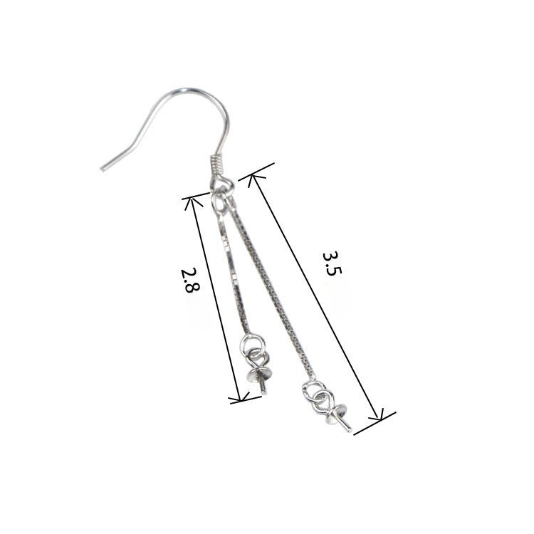 [S925] Earring Accessories Ear Hook Tassel