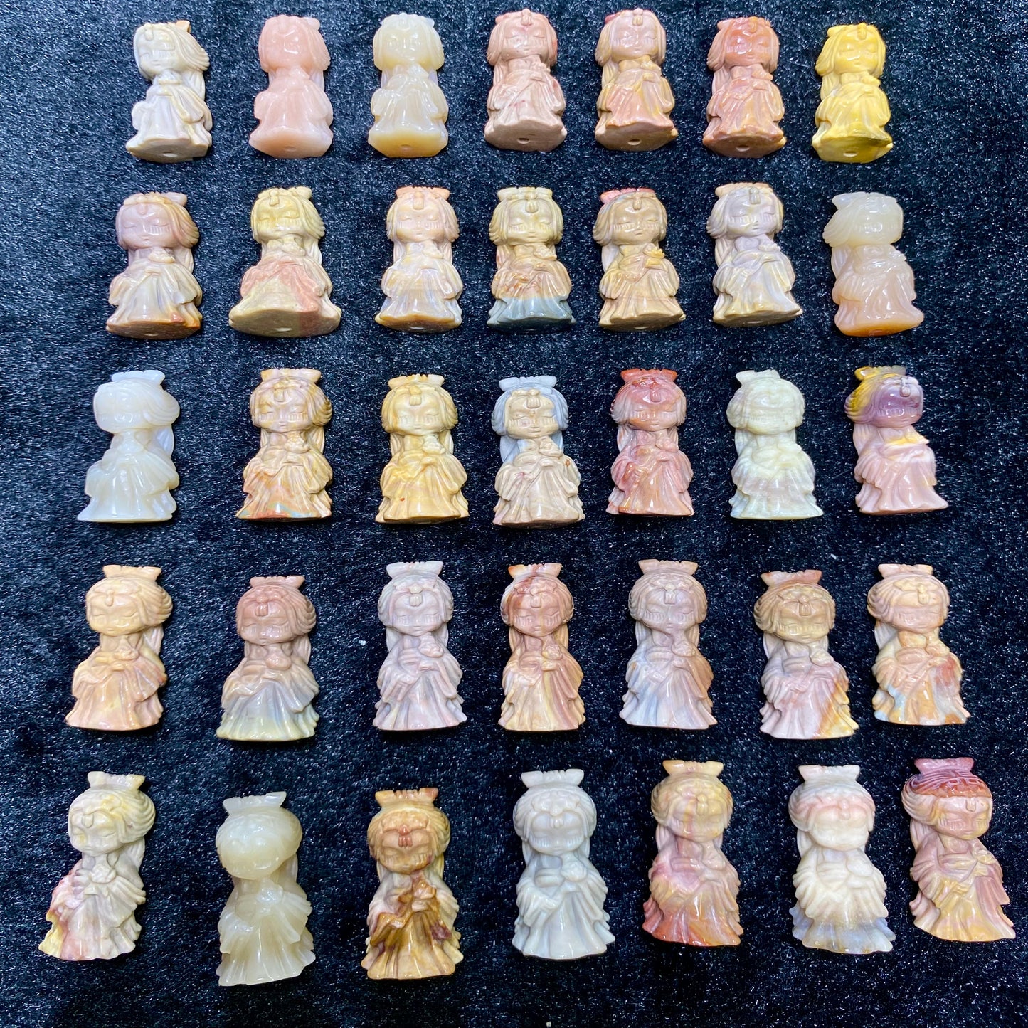 Natural Alashan Agate Carved charms Xishi