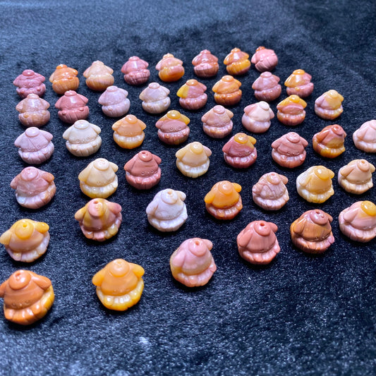 Natural Alashan Agate Cinnamoroll carved charms