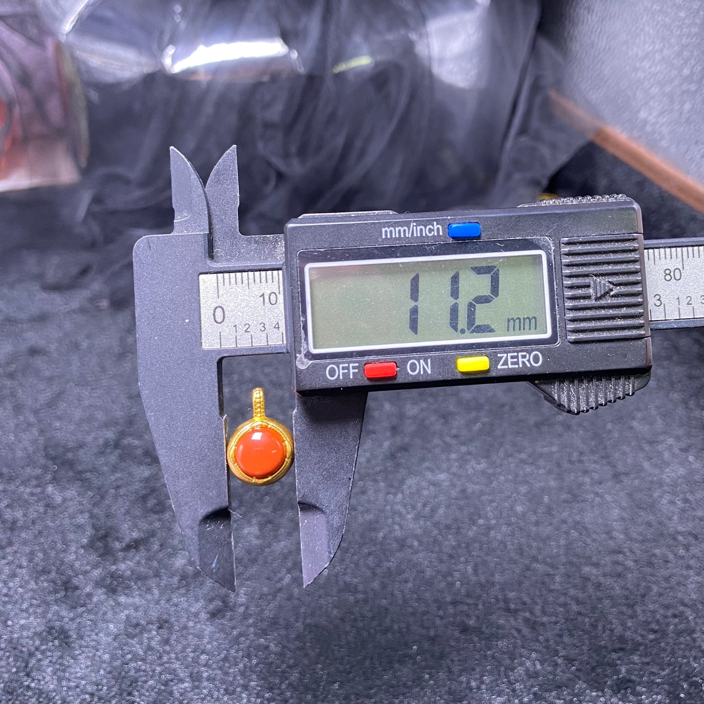 South Red Agate Buddha Pendant