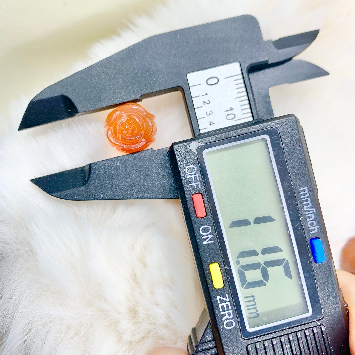 【Alashan agate charms】Rosebud  11mm+