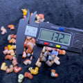 Natural Alashan Agate Christmas stocking carved charms