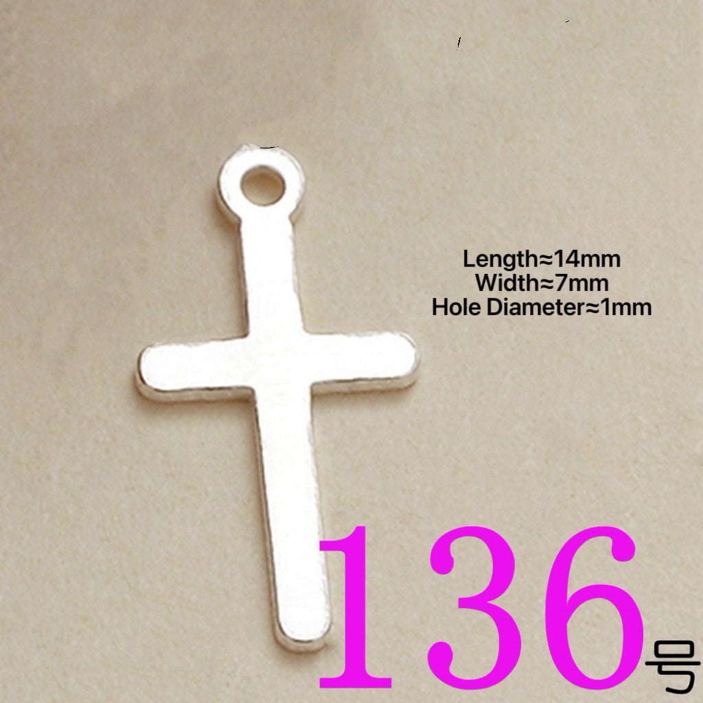 S925 Sterling Silver Cross DIY Accessories