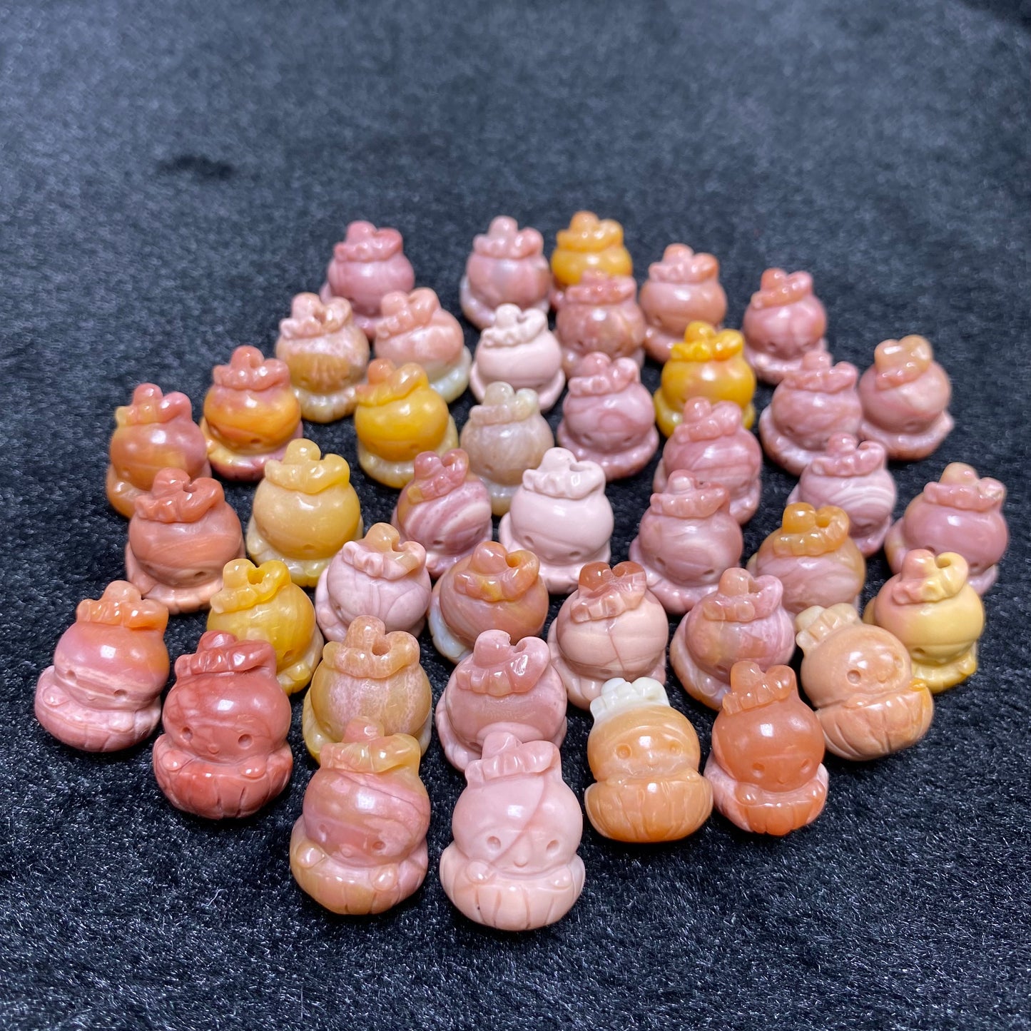 Natural Alashan Agate Melody Carved Pendant