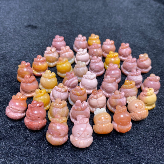 Natural Alashan Agate Melody Carved Pendant