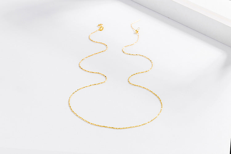 [S925]Sterling Silver Universal Necklace with Needle Adjustable