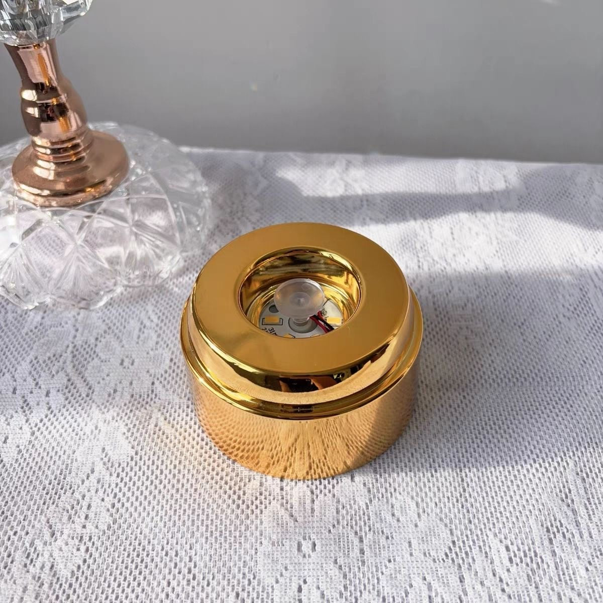 Crystal Ball Rotating Lamp Holder