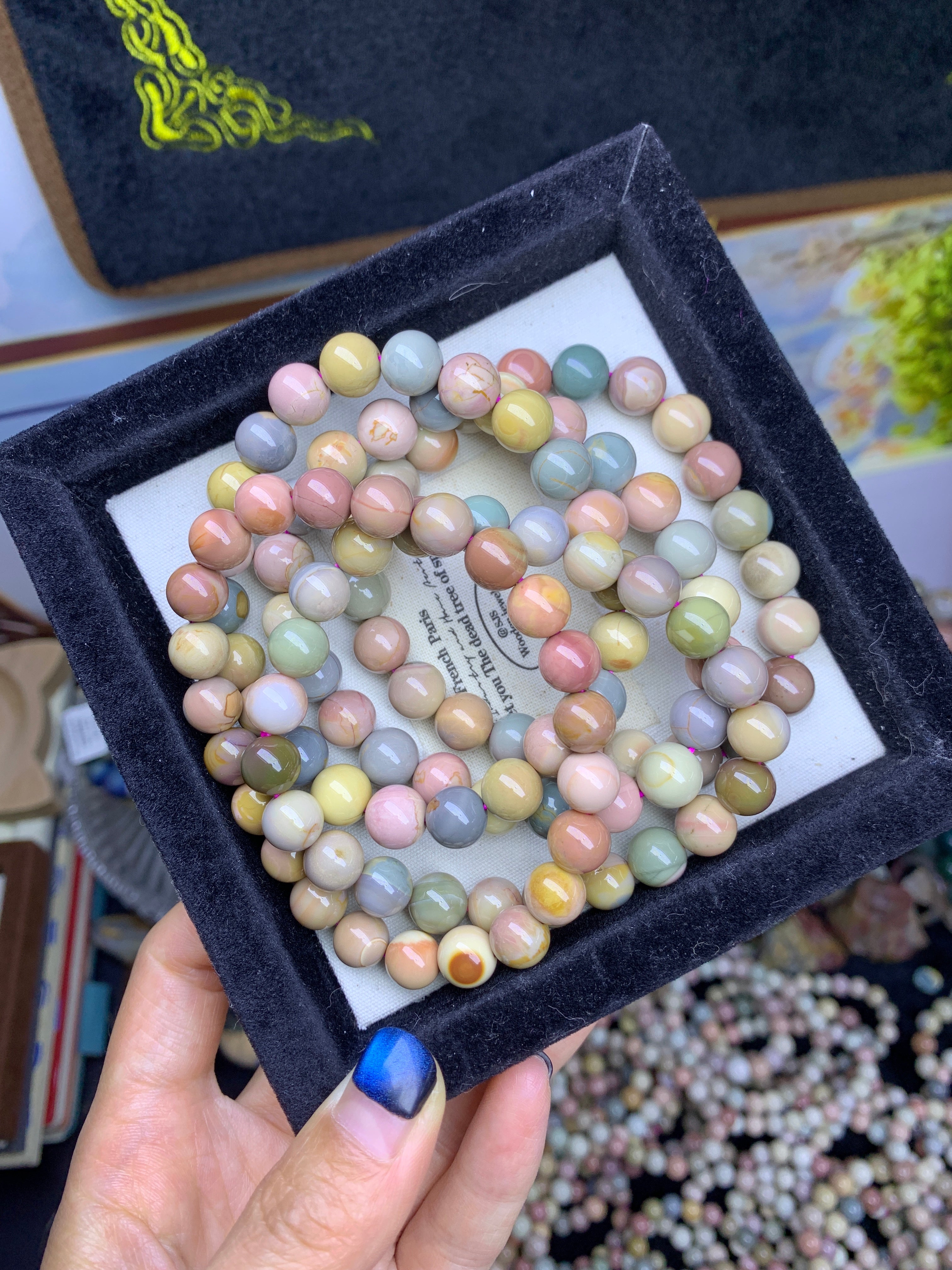 【als-br14】Alashan agate bracelets 8mm,9mm,10mm