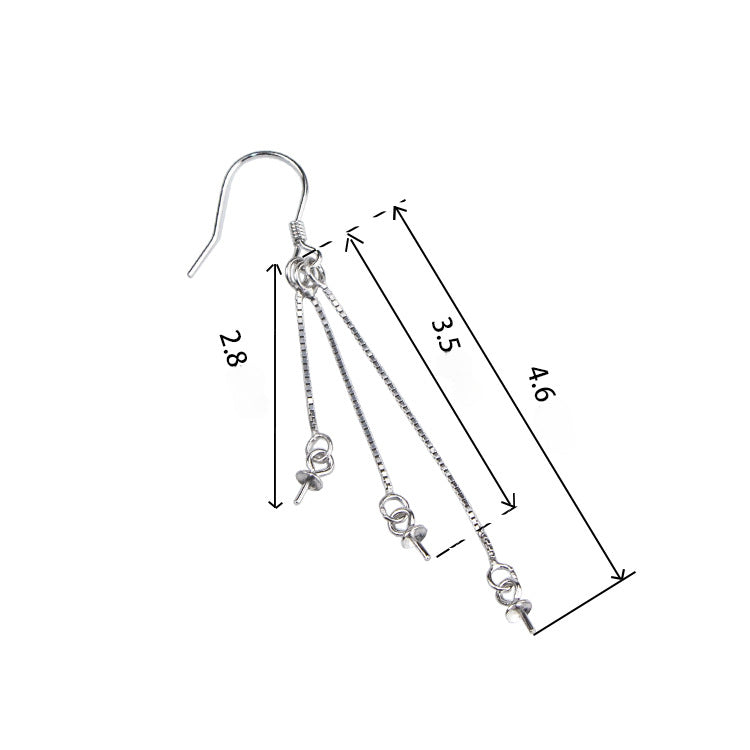 [S925] Earring Accessories Ear Hook Tassel