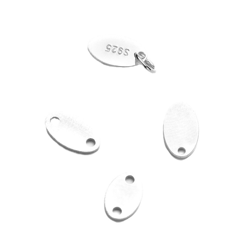 S925 Sterling Silver Oval Pendant