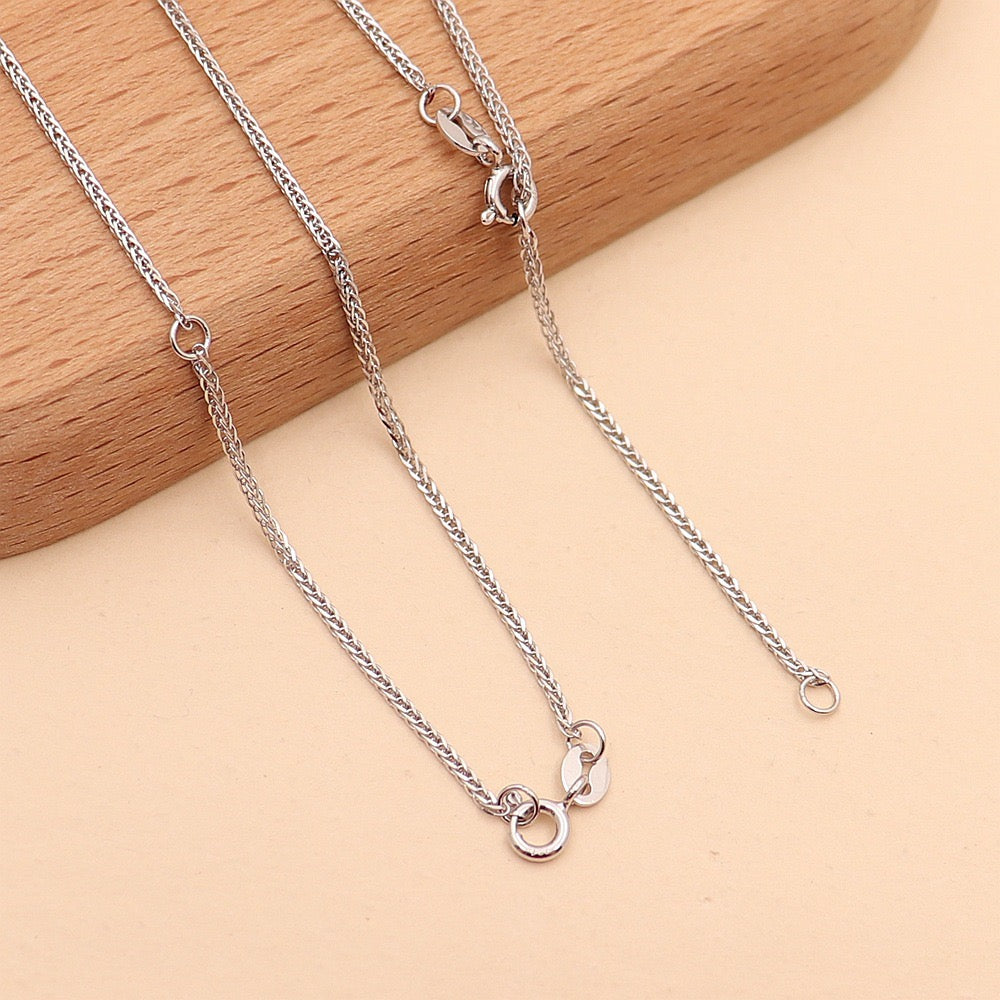 S925 Sterling Silver Chopin Chain Necklace / Classic Versatile Style