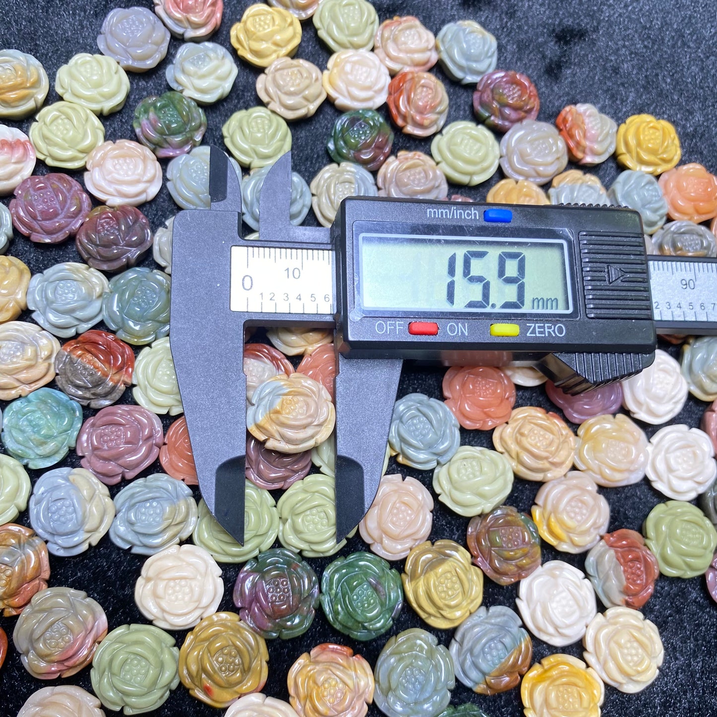 Natural agate flowers charms