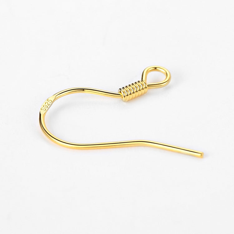[S925] Ear Hooks for DIY Silver Earrings Jewelry Making Accessories