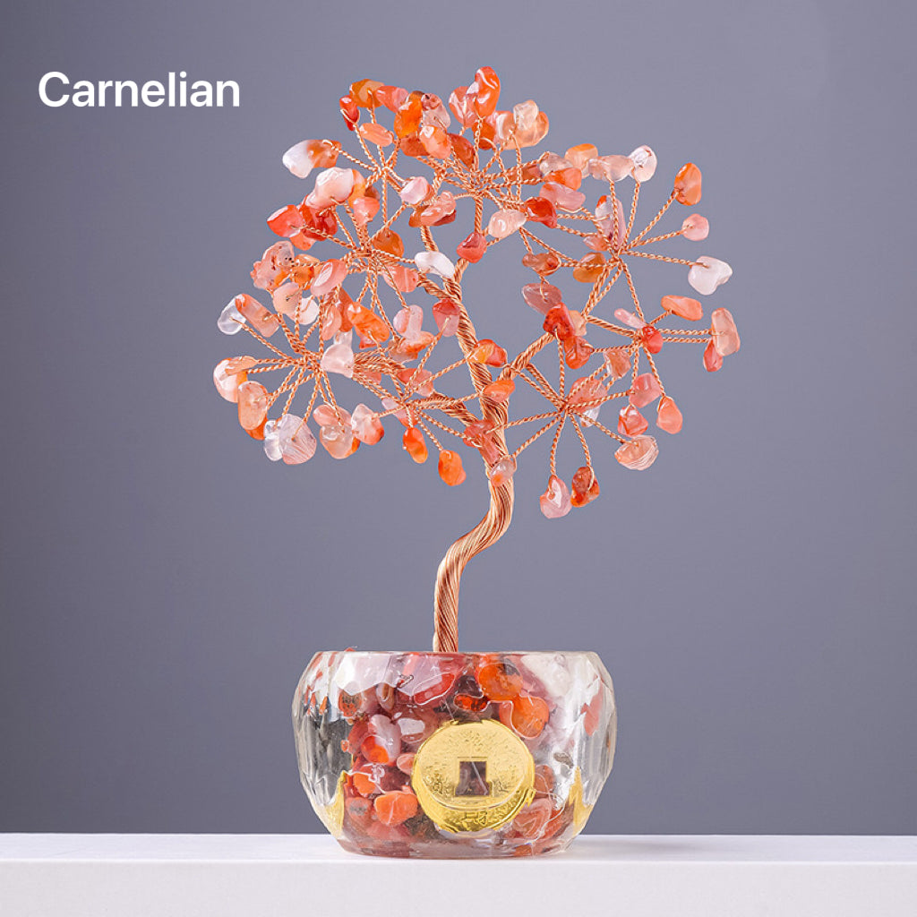 Natural Crystal Stone Money Tree