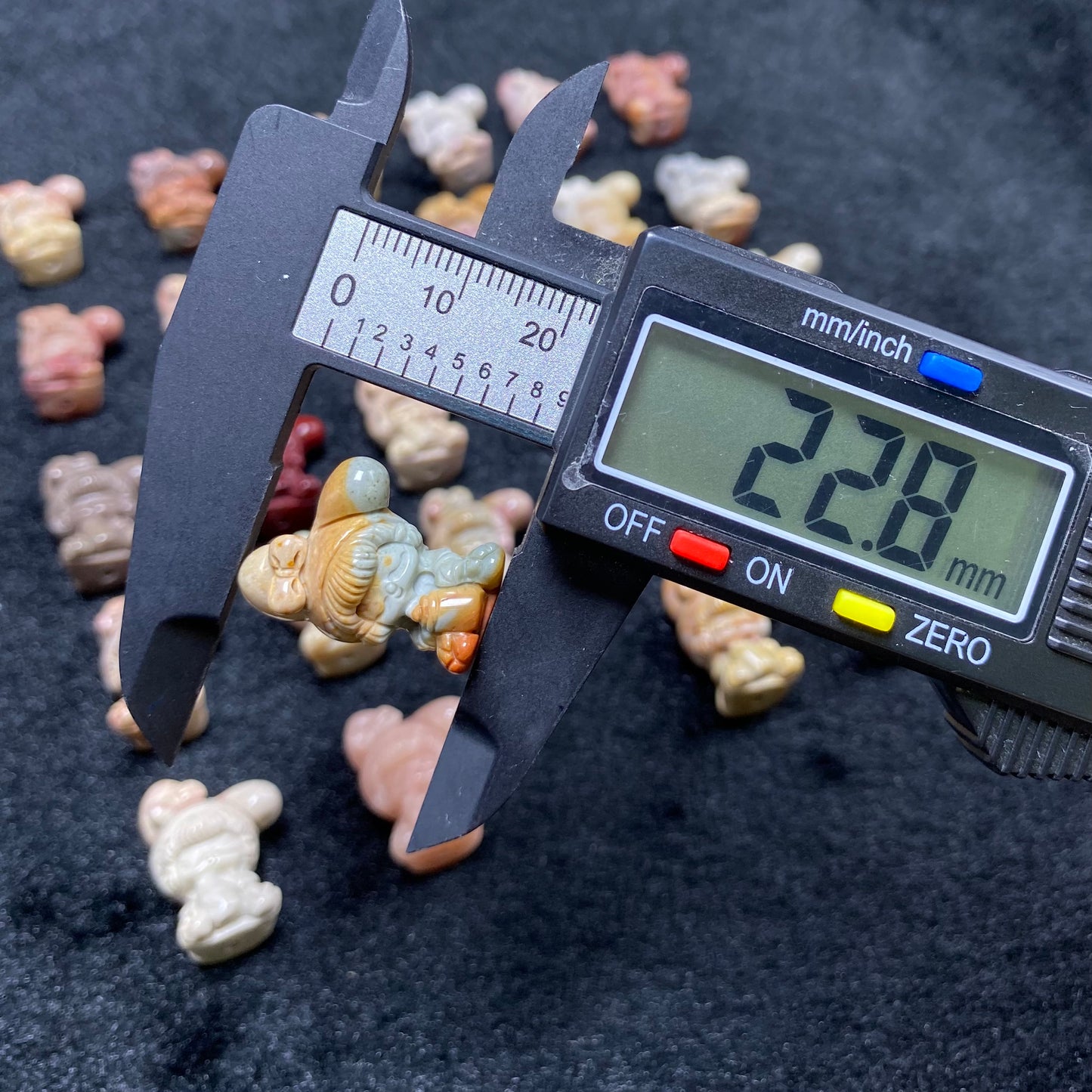 Natural Alashan agate Little Girl Carved charms