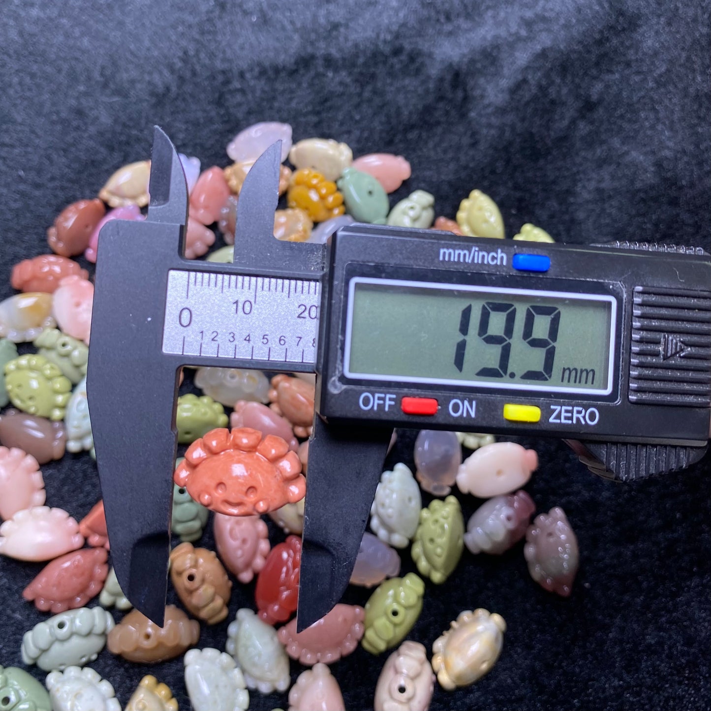 Natural Alashan Agate Dumpling Carved charms