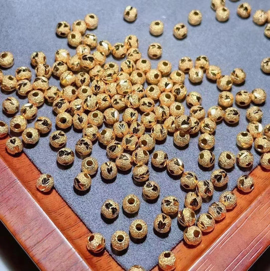 Sterling silver plated with 24k Gold（4mm+）