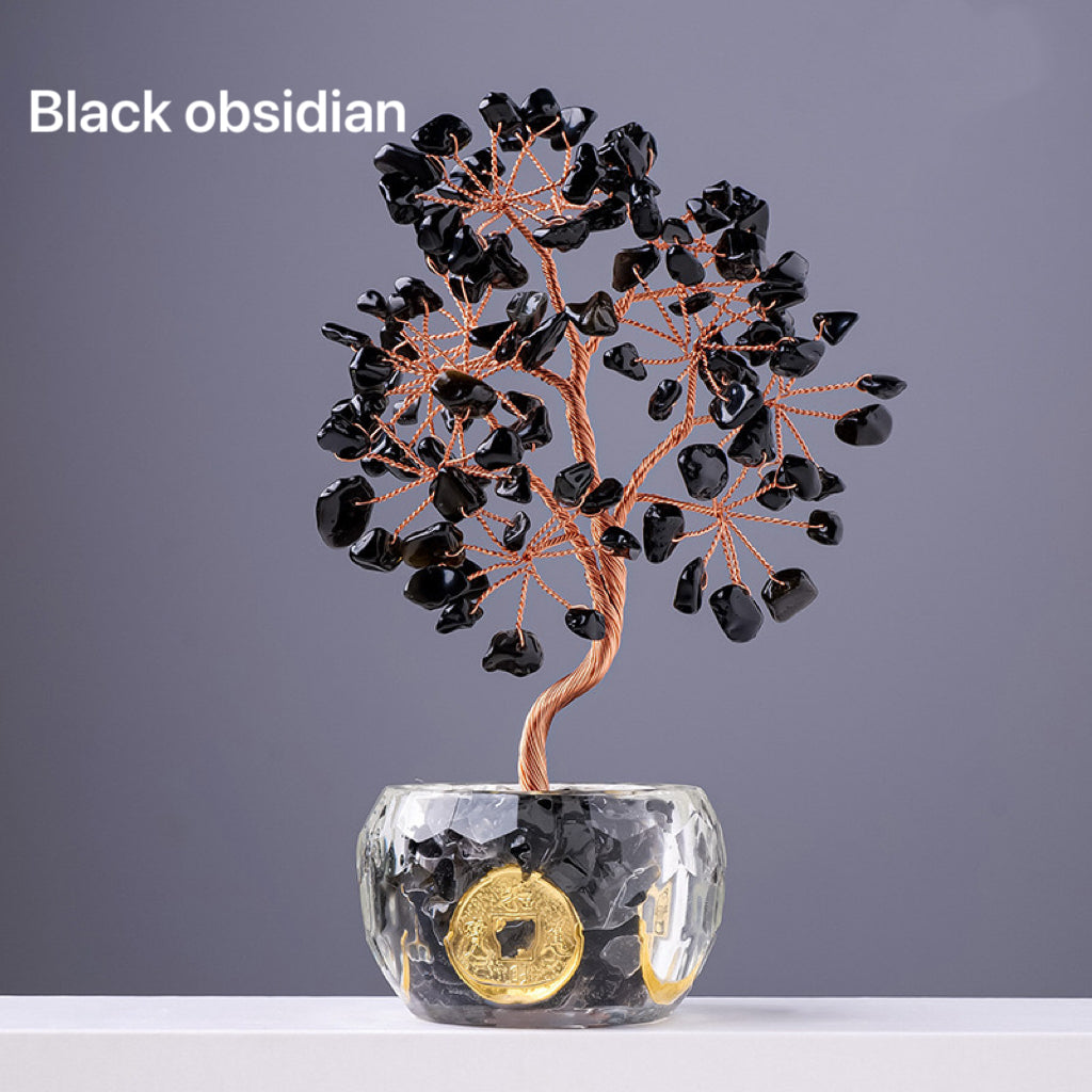 Natural Crystal Stone Money Tree