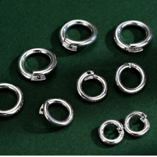 S925 Sterling Silver Push-Button Clasp/Jewelry Clasp Accessory