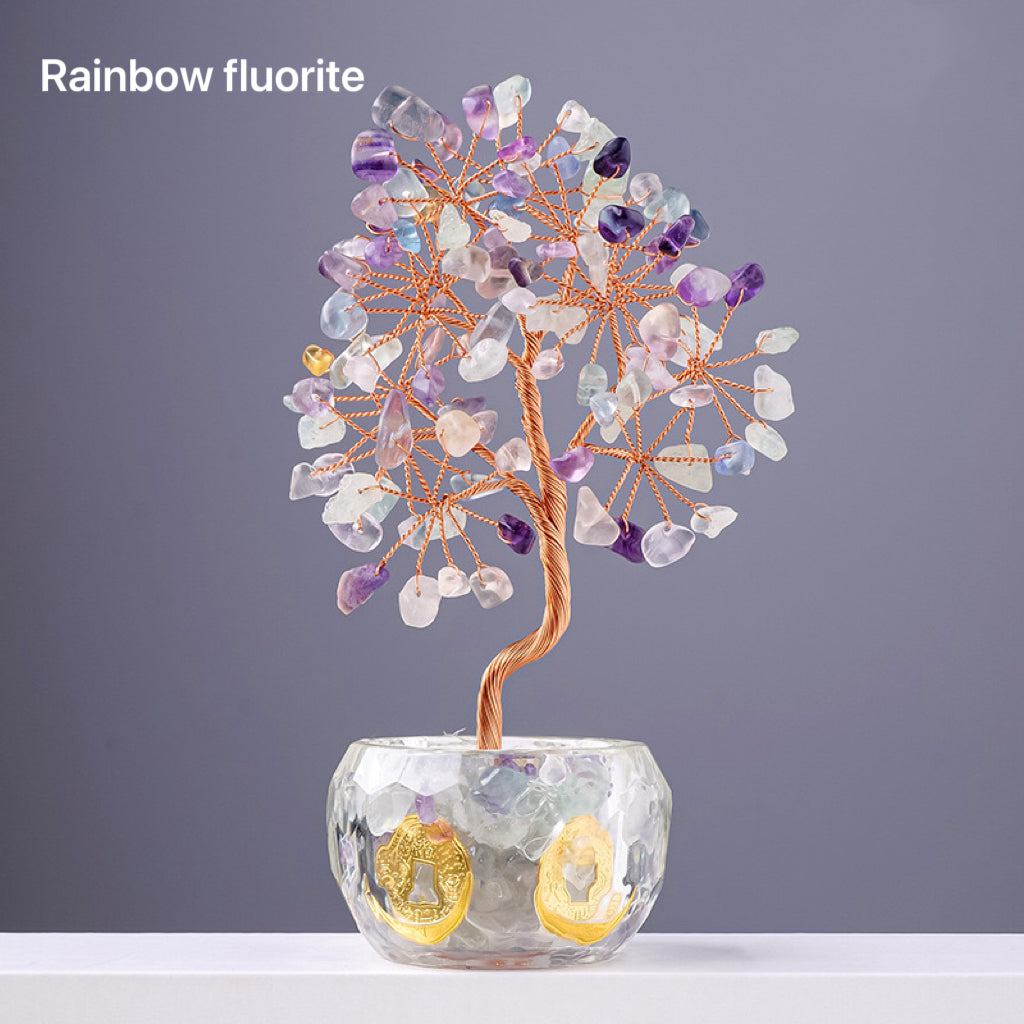 Natural Crystal Stone Money Tree