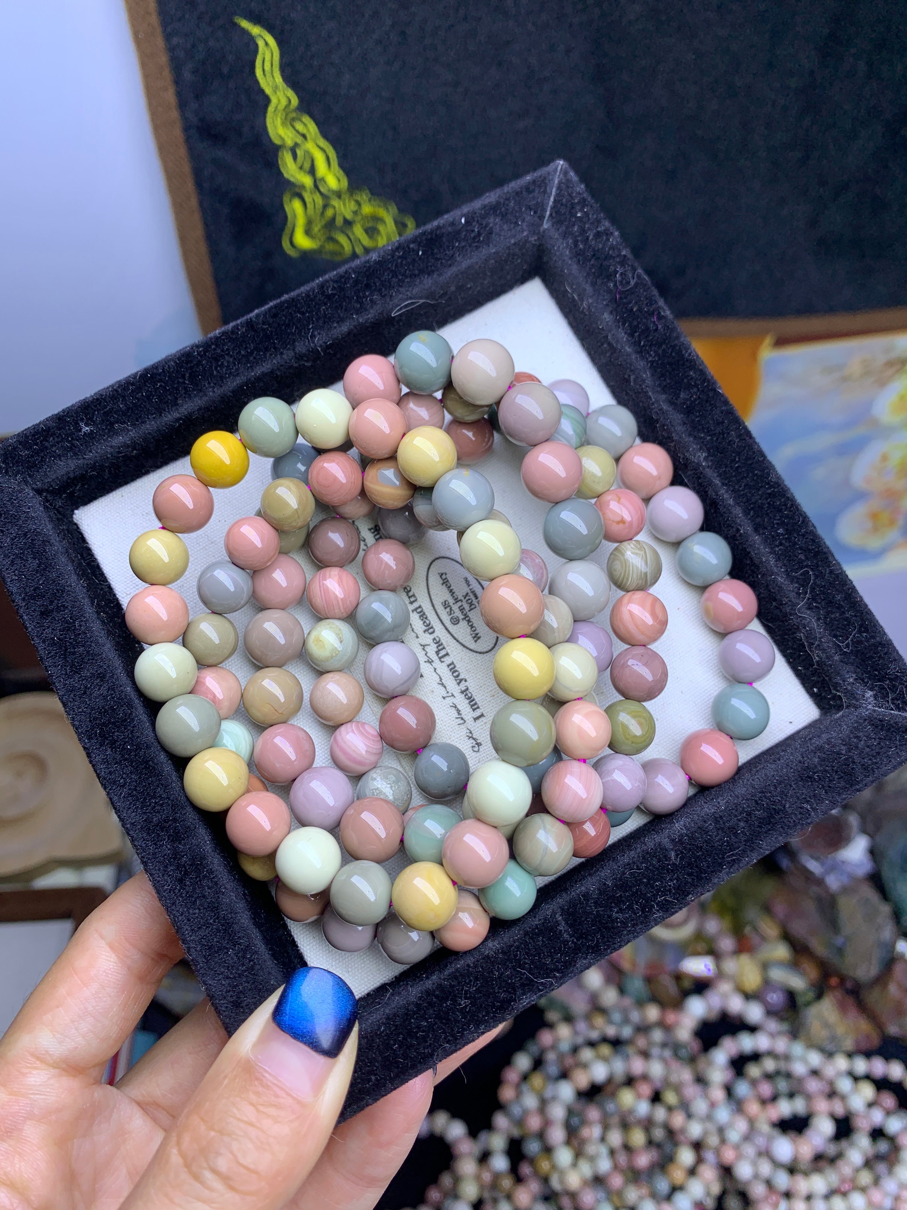 【als-br14】Alashan agate bracelets 8mm,9mm,10mm