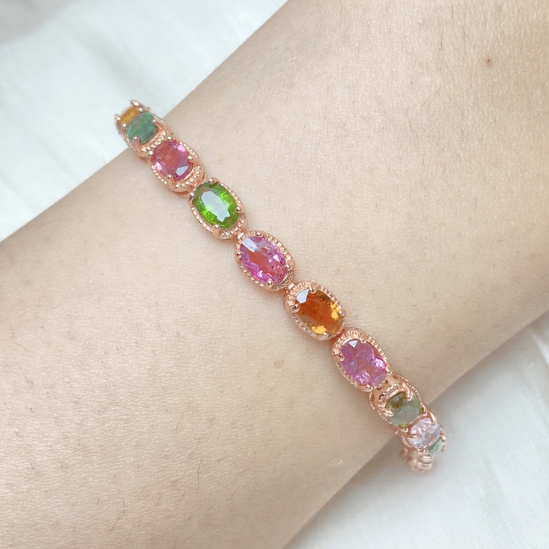 Rainbow Grace Tourmaline Bracelet