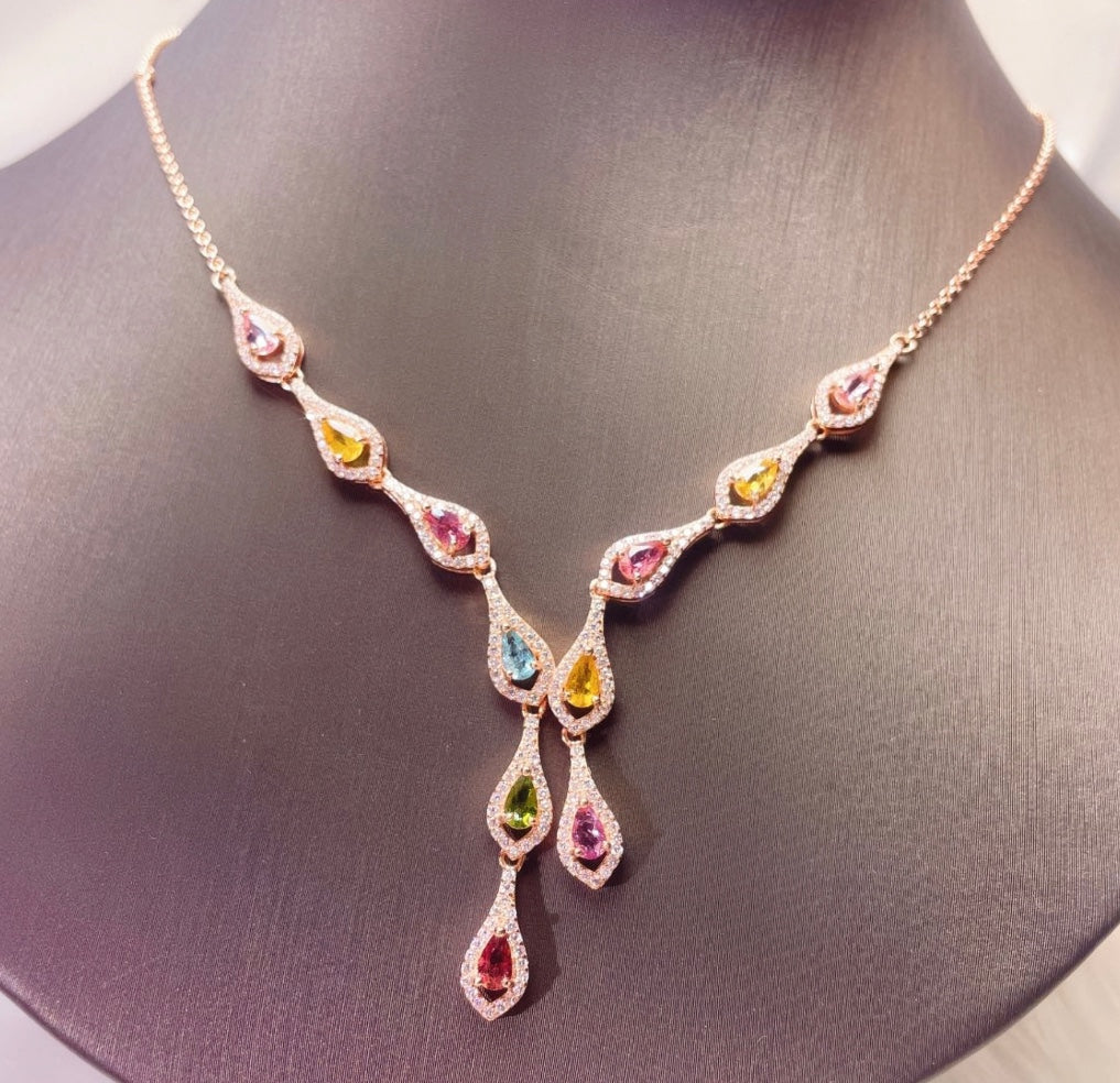 Regal Lustre Tourmaline Necklace